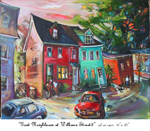 Good Neighbours at Williams Street-2, Oil on Canvas